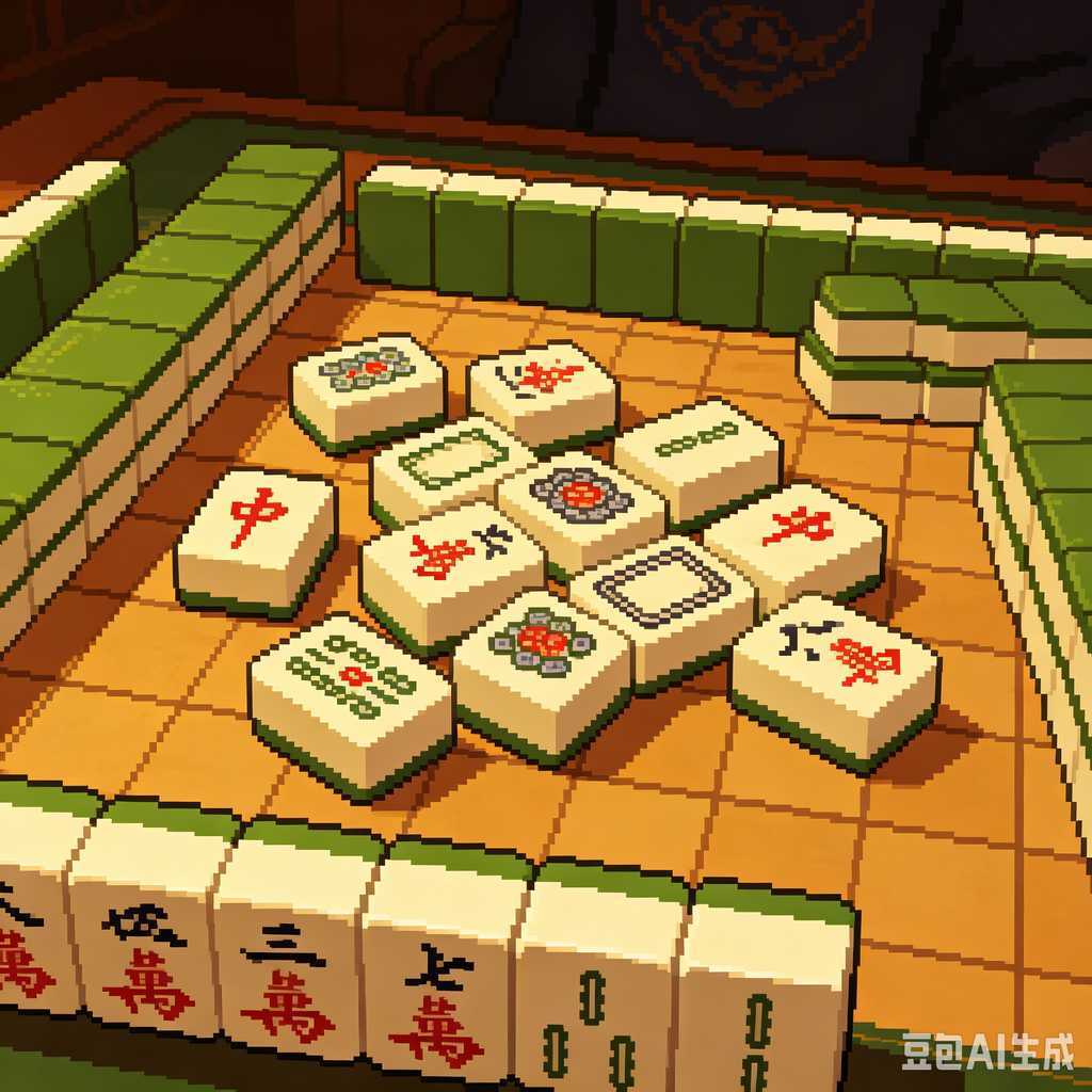 retro gift mahjong tiles
