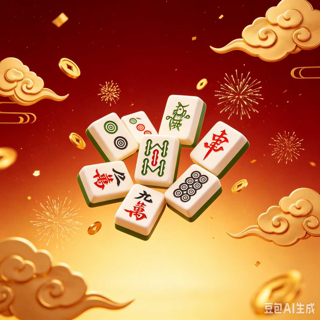 elegant text mahjong tiles
