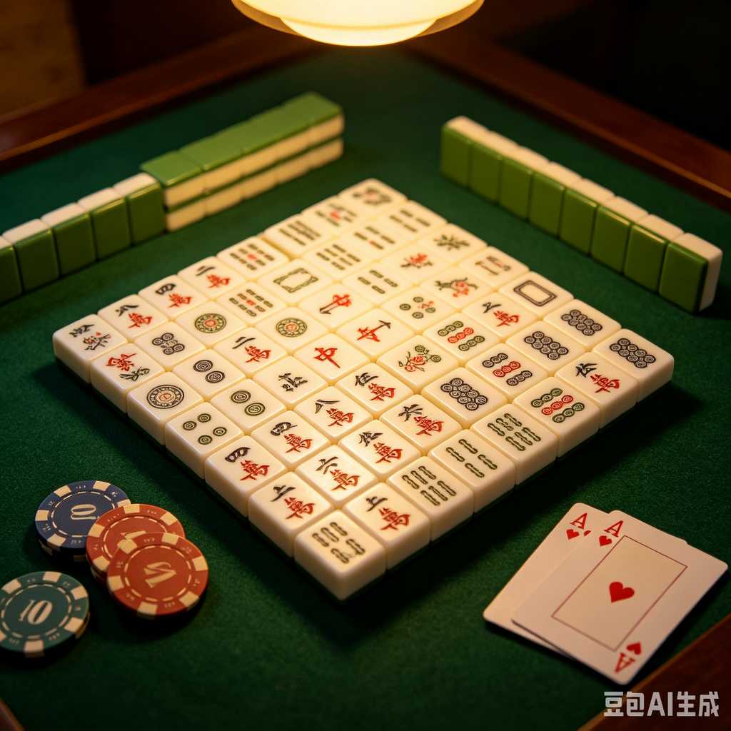 simulated ivory mahjong set