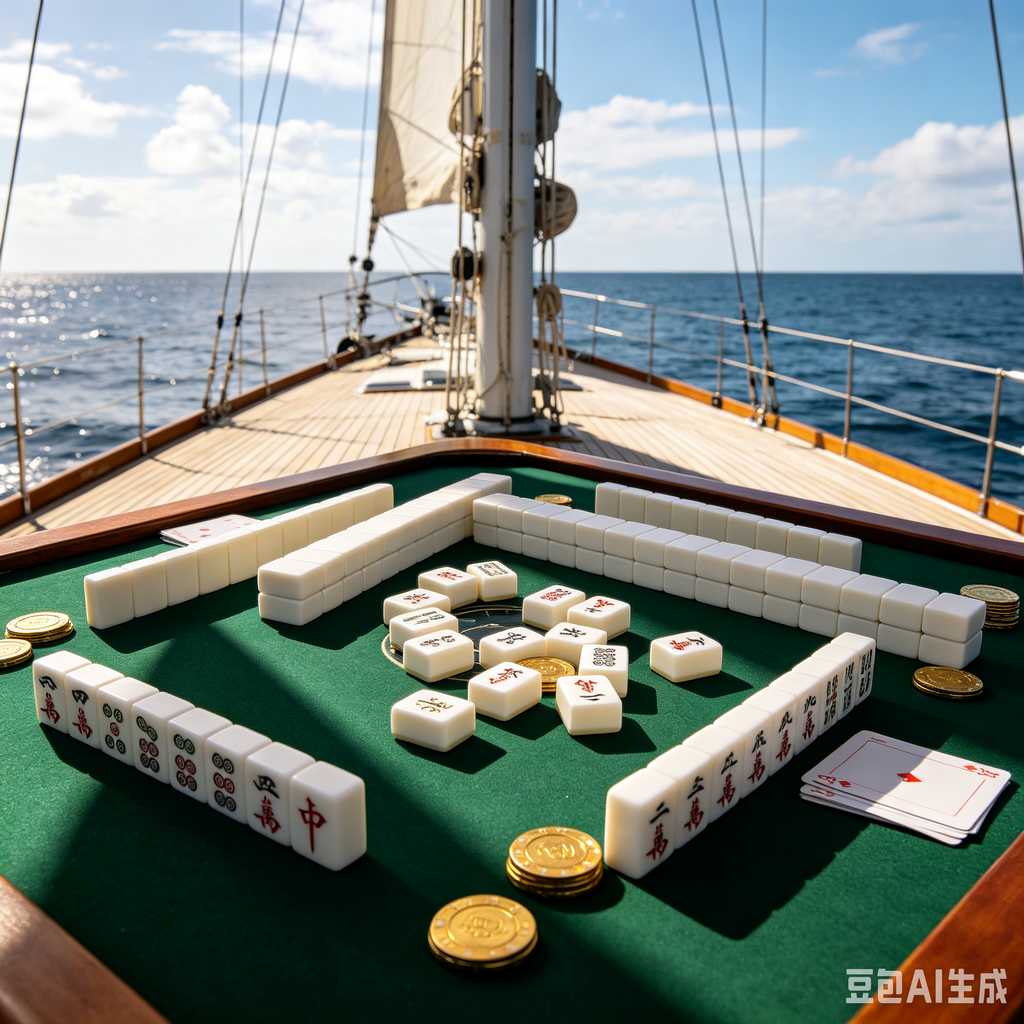 wooden mahjong set